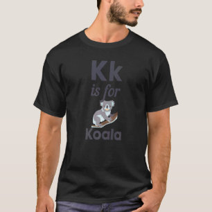 Camiseta K Es Para Koala Pre Escuela Maestra De Kinder