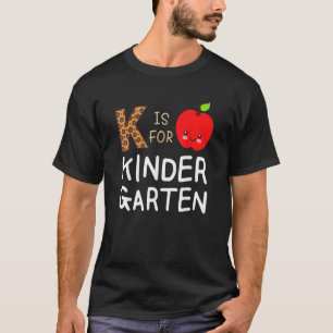 Camiseta K Es Para Maestro De Kinder Corbata Tinte De Regre