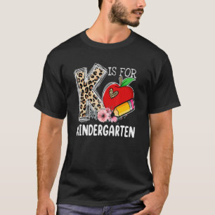 Camiseta K Es Para Niños De La Escuela De Maestros De Apple
