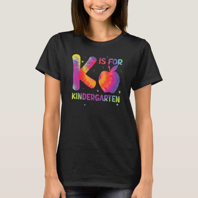 Camiseta K Is For Kindergarten Teacher Student Back to Scho (Anverso)