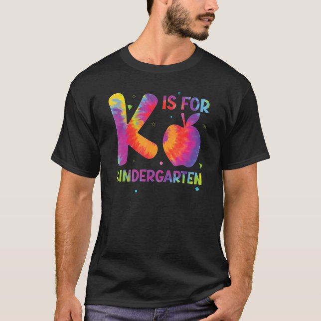 Camiseta K Is For Kindergarten Teacher Student Back to Scho (Anverso)