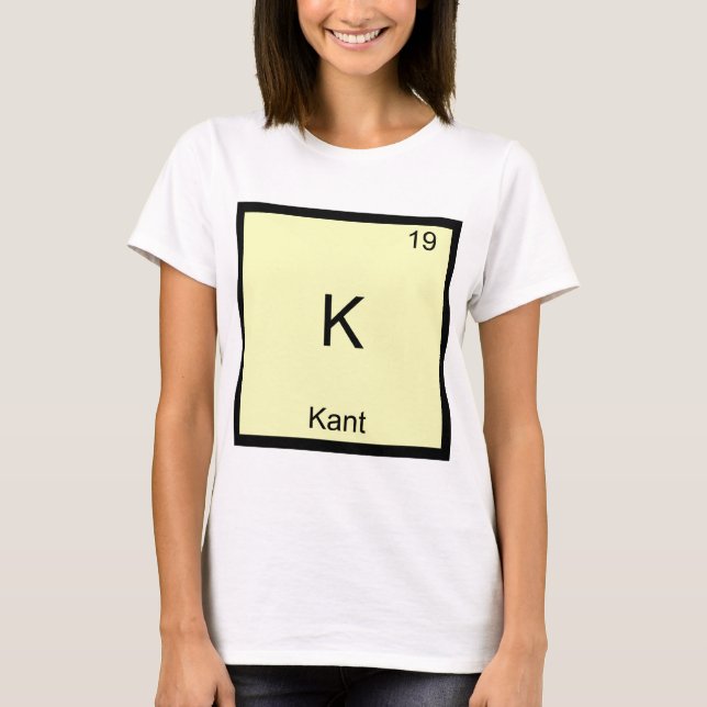 Camiseta K - Kant Funny Element Chemibol Symbol Tee (Anverso)