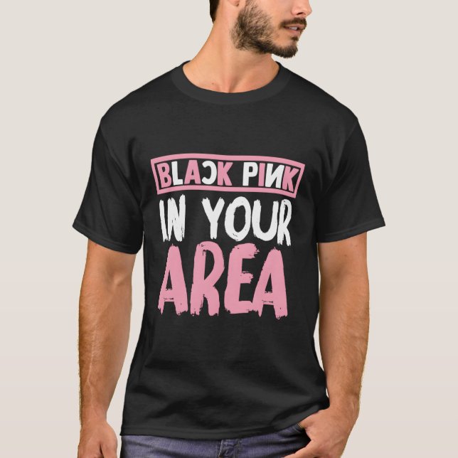 Camiseta K negro en tu área K-Pop Kpop Korea Pop (Anverso)