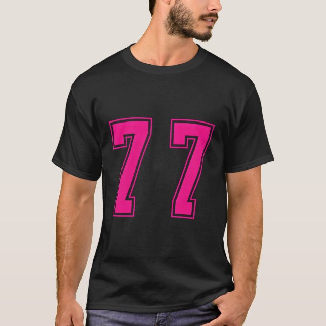 Camiseta K Número 77 Equipo Junior Uniforme de deportes num (Anverso)