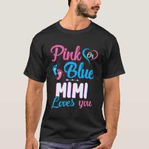 Camiseta K O Blue Mimi Te Ama Género Revelar Baby Shower