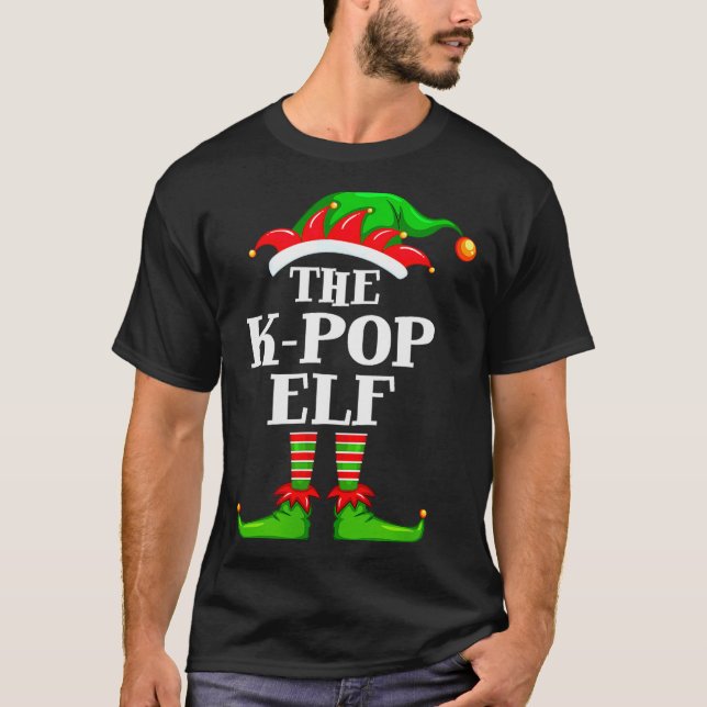 Camiseta K-p Elf Matching Family Group Christmas Party Pyja (Anverso)