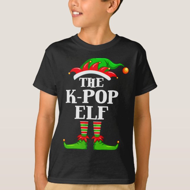 Camiseta K-p Elf Matching Family Group Christmas Party Pyja (Anverso)