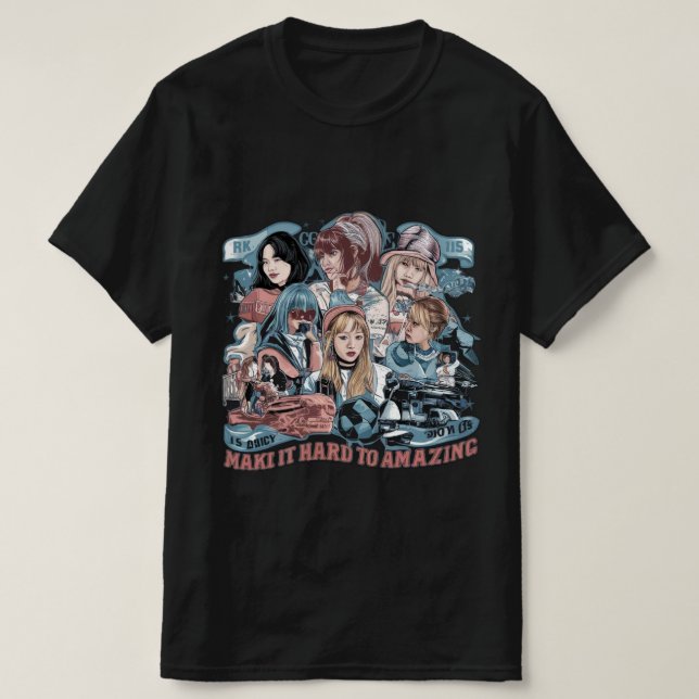 Camiseta K-pop (Diseño del anverso)