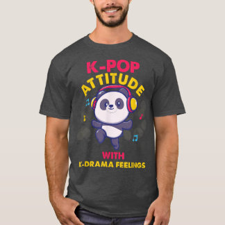 Camiseta K-Pop Attitude K-Drama cantante de música pop core