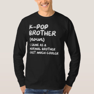 Camiseta K-Pop Brother Definition Funny Kpop Surcoreano M