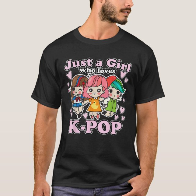 Camiseta K Pop Coreano Popular Música Saranghae Merchandise (Anverso)