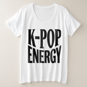 Camiseta K-POP Energy Bold Statement