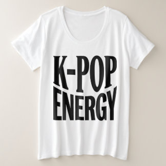 Camiseta K-POP Energy Bold Statement