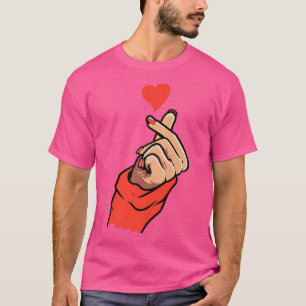 Camiseta K-Pop Fan - Korean Pop Heart Music KPop K-Pop Hand