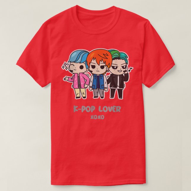 Camiseta K-Pop Lover Kpop Niños Regalos Para Chicas Merch  (Diseño del anverso)