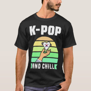 Camiseta K Pop Music and Chill South Korea Panda Music Seou