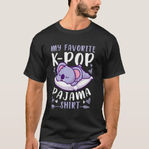 Camiseta K-Pop Music Sleeping Koala K-Pop Pajama Tee