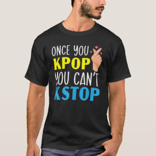 Camiseta K Pop Oppa Coreano Finger Finger Heart Saranghae
