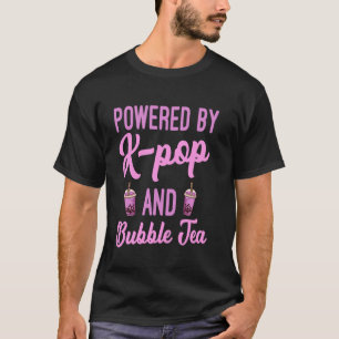 Camiseta K-Pop y el té de burbuja Corazón K-Drama Música po