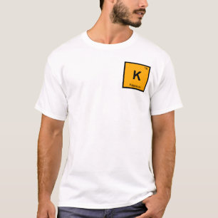 Camiseta K - Química del Potasio Símbolo de la Tabla Periód