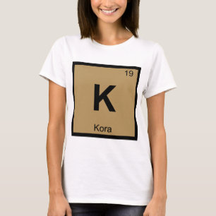 Camiseta K - Símbolo de la tabla periódica de la química mu