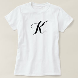 Camiseta K, uniforme con logotipo K, elegante empr