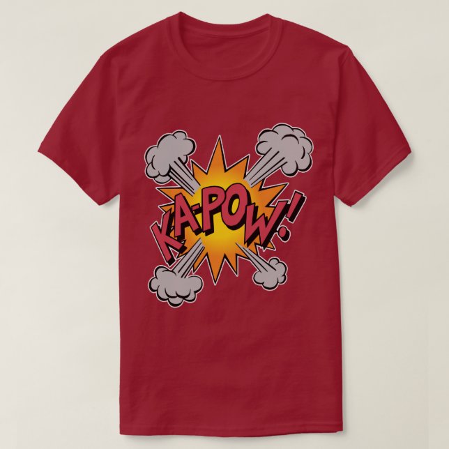 Camiseta ¡KA-POW! Gráfico de historietas (Diseño del anverso)