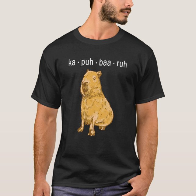Camiseta ka puh baa ruh Capybara Capibara (Anverso)