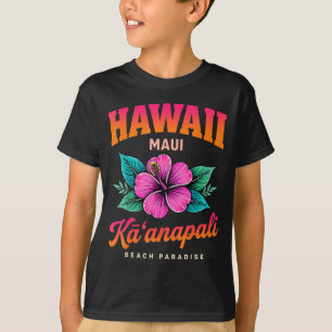 Camiseta Kaanapali Hawaii Paraíso de la Playa de Verano Isl