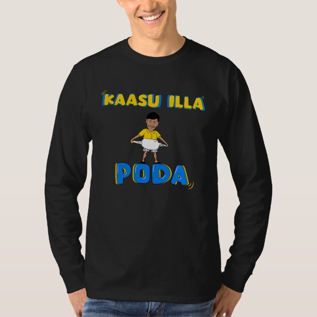 Camiseta Kaasu Illa Poda, Kollywood Tamil Cinema Comedy Fan (Anverso)