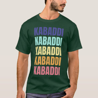 Camiseta Kabaddi Deportivo Divertido Colorido Vintage