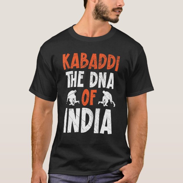 Camiseta Kabaddi El Adn Del Equipo Deportivo De La India (Anverso)