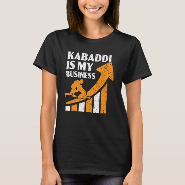 Camiseta Kabaddi es mi equipo deportivo indio de negocios (Anverso)