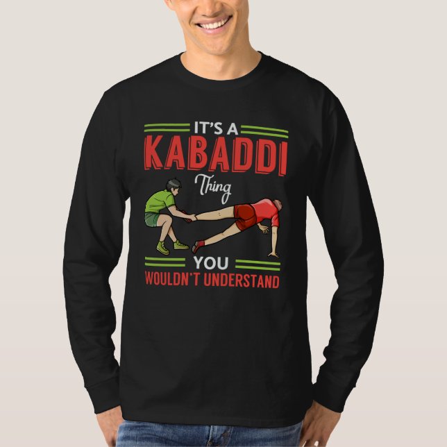 Camiseta Kabaddi Game Sport Player Indian Team Training  1 (Anverso)