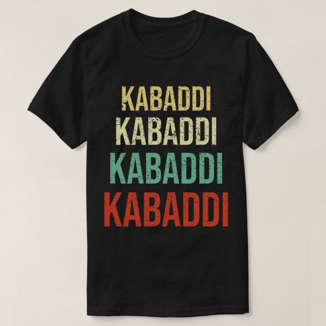 Camiseta Kabaddi o Kabadi Deportes Indios (Diseño del anverso)