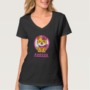 Camiseta Kabosu Cripto Token Mujer Japonesa Shiba Inu Doge