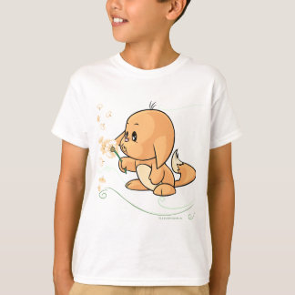 Camiseta Kacheek anaranjado que desea en un diente de león