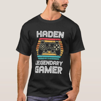 Camiseta Kaden Legendary Video Gamer Personaliza el nombre