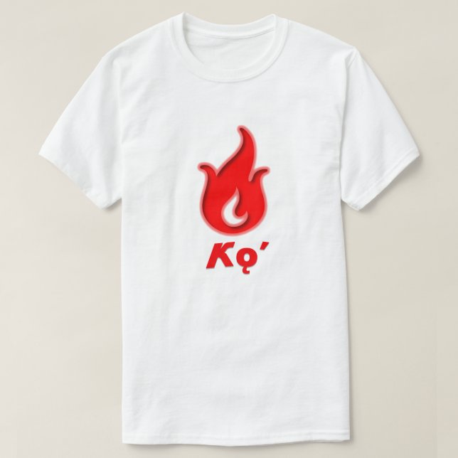Camiseta Kæ- incendio en el navajo (Diseño del anverso)