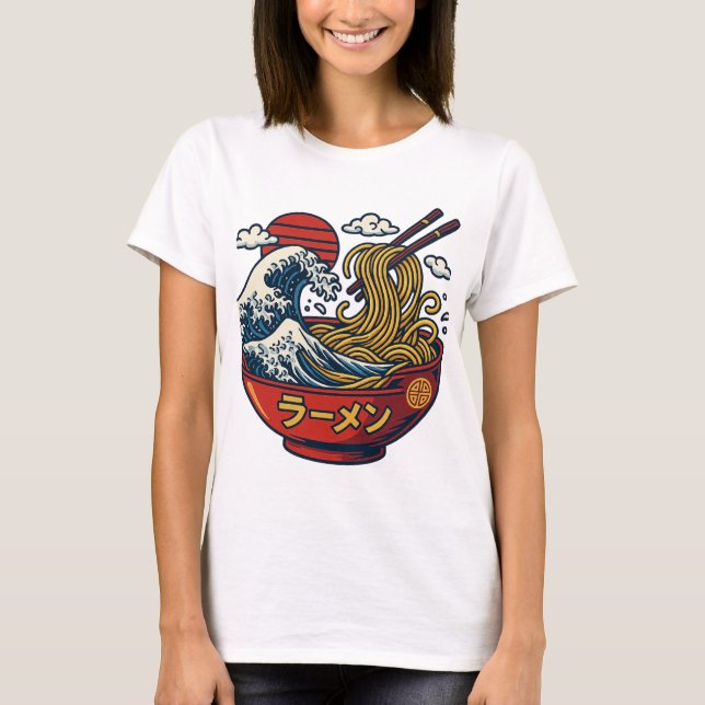 Camiseta Kaganawa Wave Ramen T-Shirt | Calzado japonés (Anverso)