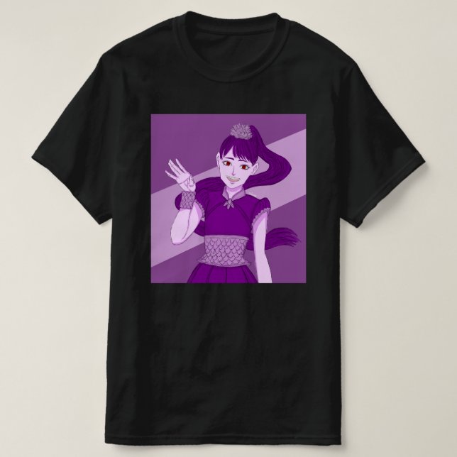 Camiseta Kahono - chica de Anime (Diseño del anverso)