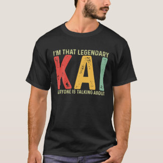 Camiseta Kai Nombre Personal Nombre Nombre Nombre Funny Kai