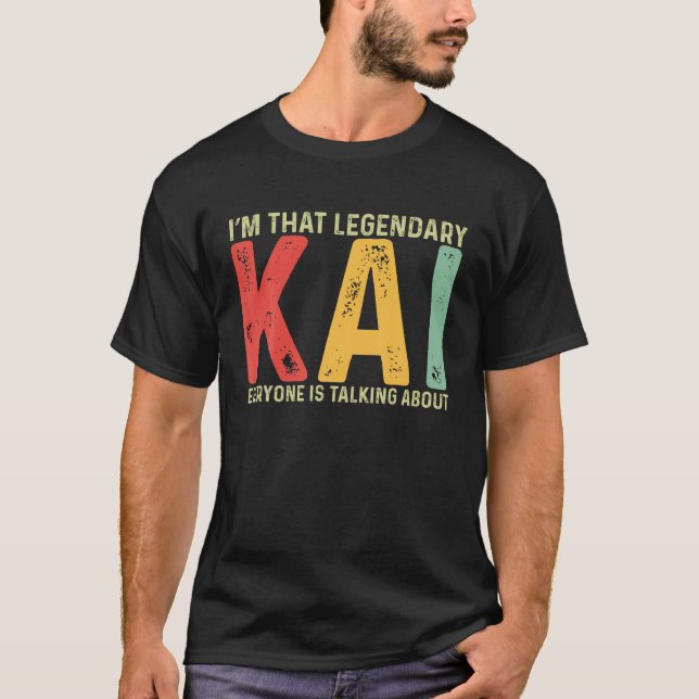Camiseta Kai Nombre Personal Nombre Nombre Nombre Funny Kai (Anverso)