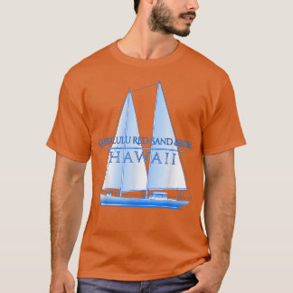 Camiseta Kaihalulu Red Sand Beach Hawaii Nautical Sailing S