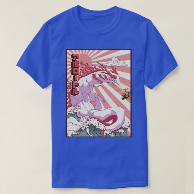 Camiseta Kaiju Axolotl Monster Gift1 (Diseño del anverso)