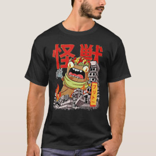 Camiseta Kaiju Burrito Monstruo japonés de comida mexicana