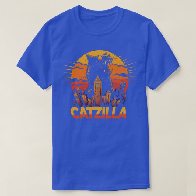 Camiseta Kaiju Cat Monster Catzilla 1 (Diseño del anverso)