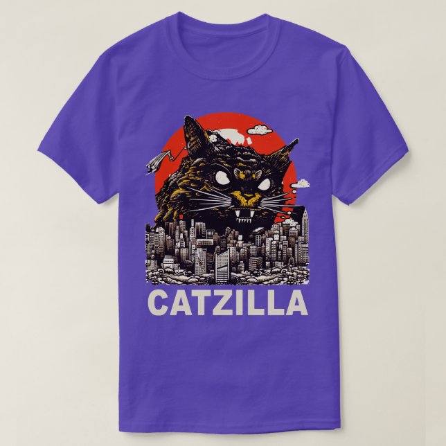 Camiseta Kaiju Cat Monstruo Catzilla 4 (Diseño del anverso)