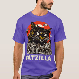 Camiseta Kaiju Cat Monstruo Catzilla 4