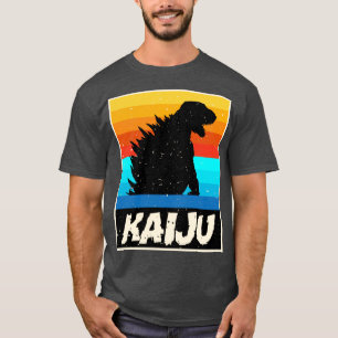 Camiseta kaiju colorido
